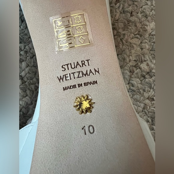 White Start Weitzman Disco Platforms - Picture 4 of 4